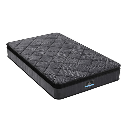 Giselle Bedding King Single Mattress 25cm Pocket Spring Latex Euro Top Medium Firm Bed - Image 4