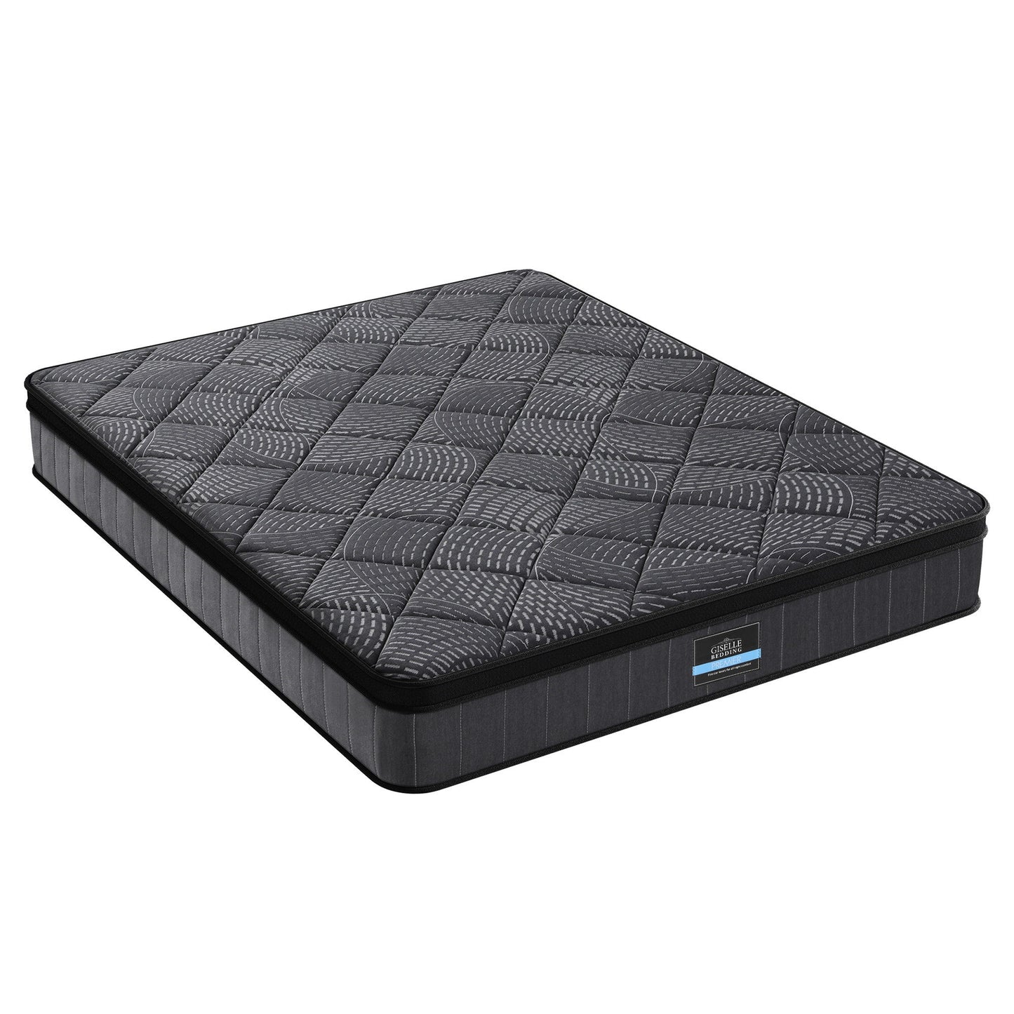 Giselle Bedding Queen Mattress 25cm Pocket Spring Latex Euro Top Medium Firm Bed - Image 4