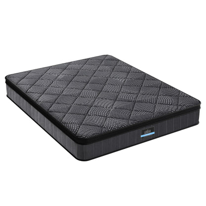 Giselle Bedding Queen Mattress 25cm Pocket Spring Latex Euro Top Medium Firm Bed - Image 4