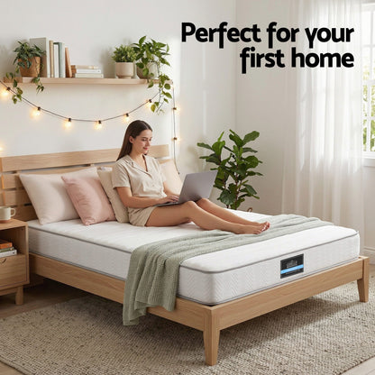Giselle Double Mattress 20cm with Reinforced Edge Support Egg-Crate Foam - Image 8