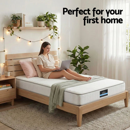 Giselle Single Mattress 20cm with Reinforced Edge Support Egg-Crate Foam - Image 8
