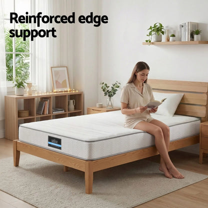 Giselle Single Mattress 20cm with Reinforced Edge Support Egg-Crate Foam - Image 9