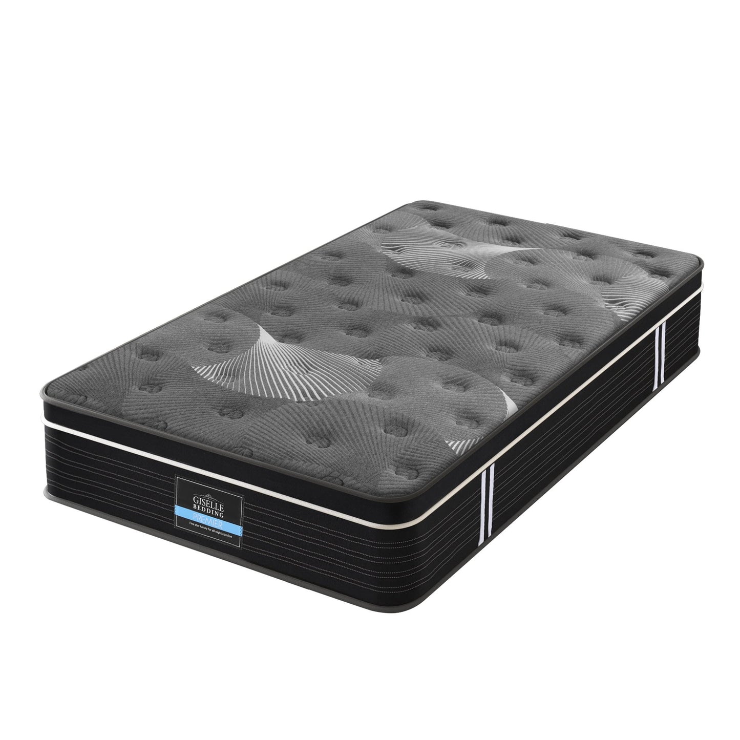 Giselle Bedding King Single Mattress 35cm Euro Top with Graphene Cooling Comfort Medium Firm - Image 2