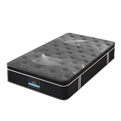 Giselle Bedding King Single Mattress 35cm Euro Top with Graphene Cooling Comfort Medium Firm - Image 2
