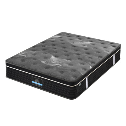 Giselle Bedding Queen Mattress 35cm Euro Top with Graphene Cooling Comfort Medium Firm - Image 2