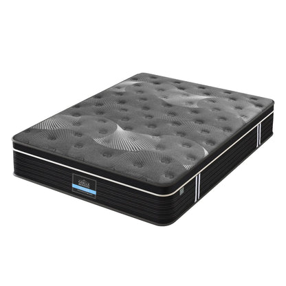 Giselle Bedding Queen Mattress 35cm Euro Top with Graphene Cooling Comfort Medium Firm - Image 2