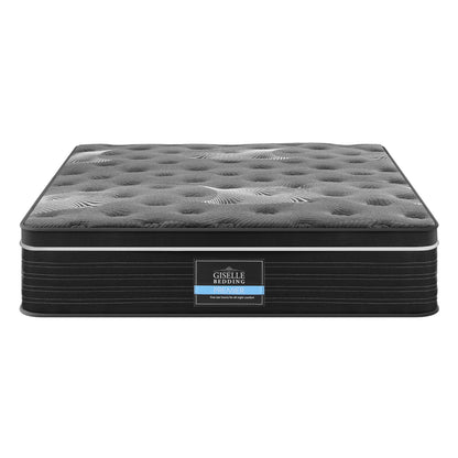 Giselle Bedding Queen Mattress 35cm Euro Top with Graphene Cooling Comfort Medium Firm - Image 4