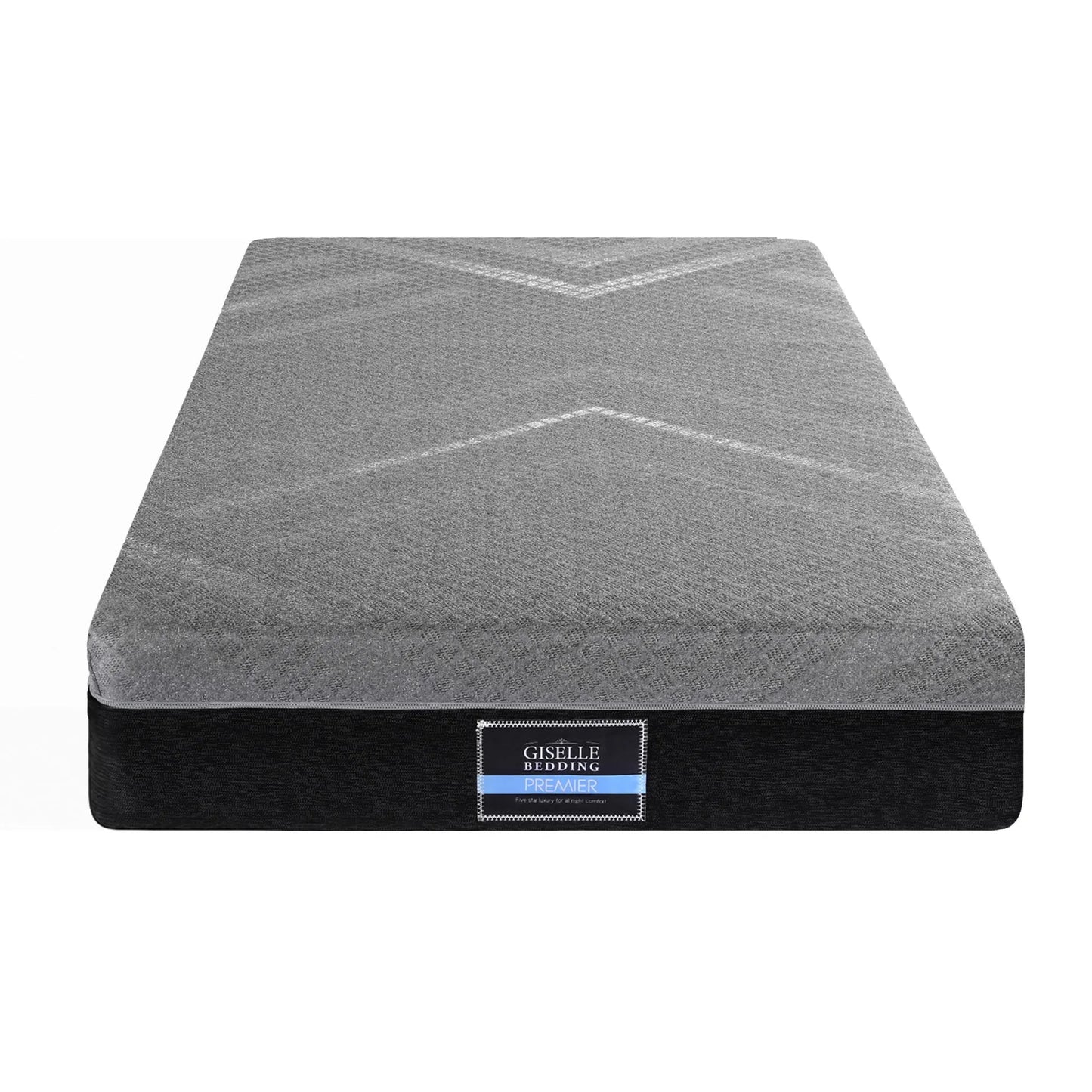 Giselle King Single Mattress 26cm Firm Pocket Spring Dual Edge Support Dark Grey - Image 9