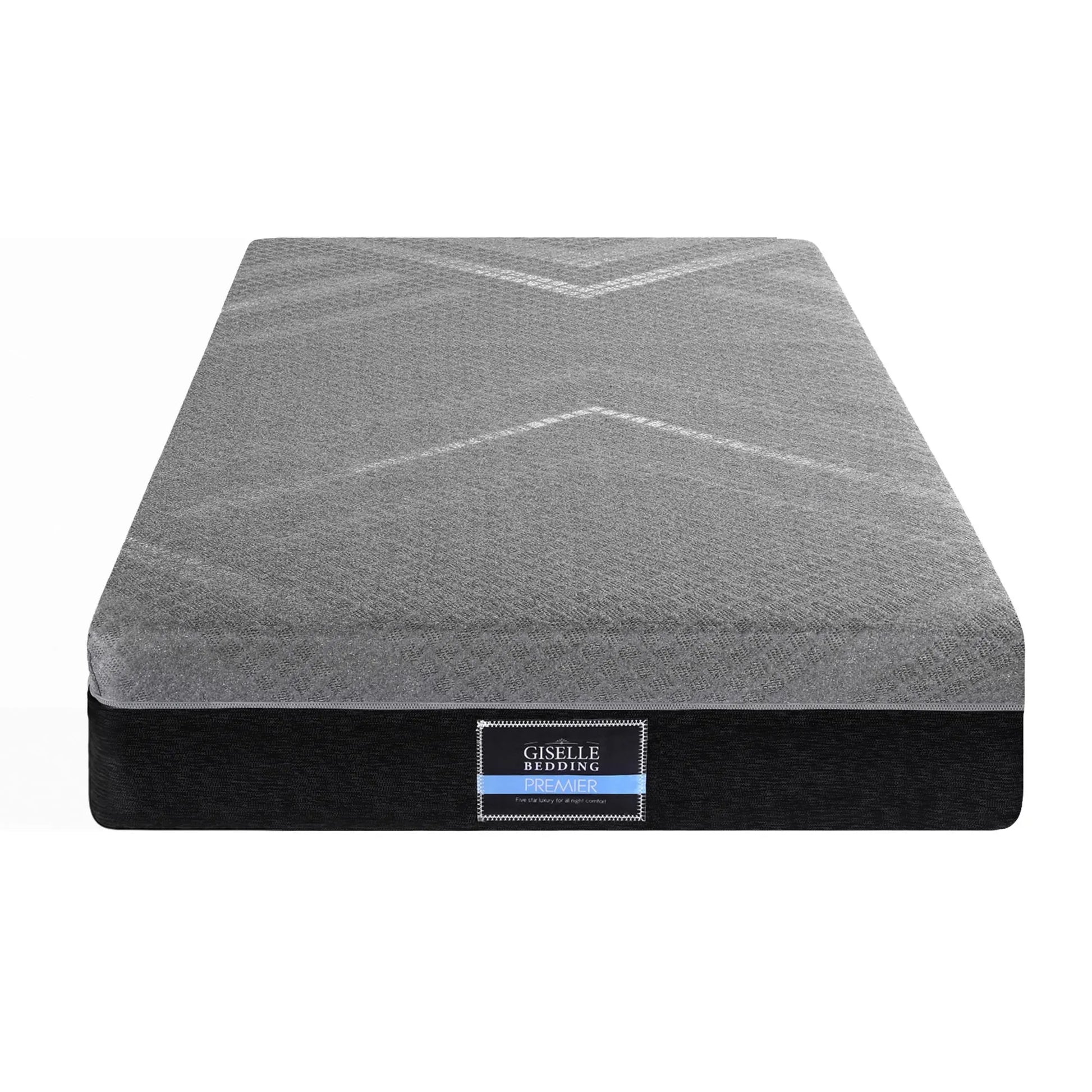 Giselle King Single Mattress 26cm Firm Pocket Spring Dual Edge Support Dark Grey - Image 9