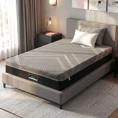 Giselle Single Mattress 26cm Firm Pocket Spring Dual Edge Support Dark Grey - Image 8