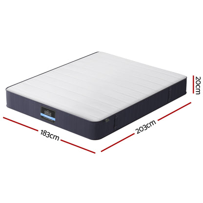 20cm Giselle Mattress King Bed Pocket Spring Mattresses - Image 3