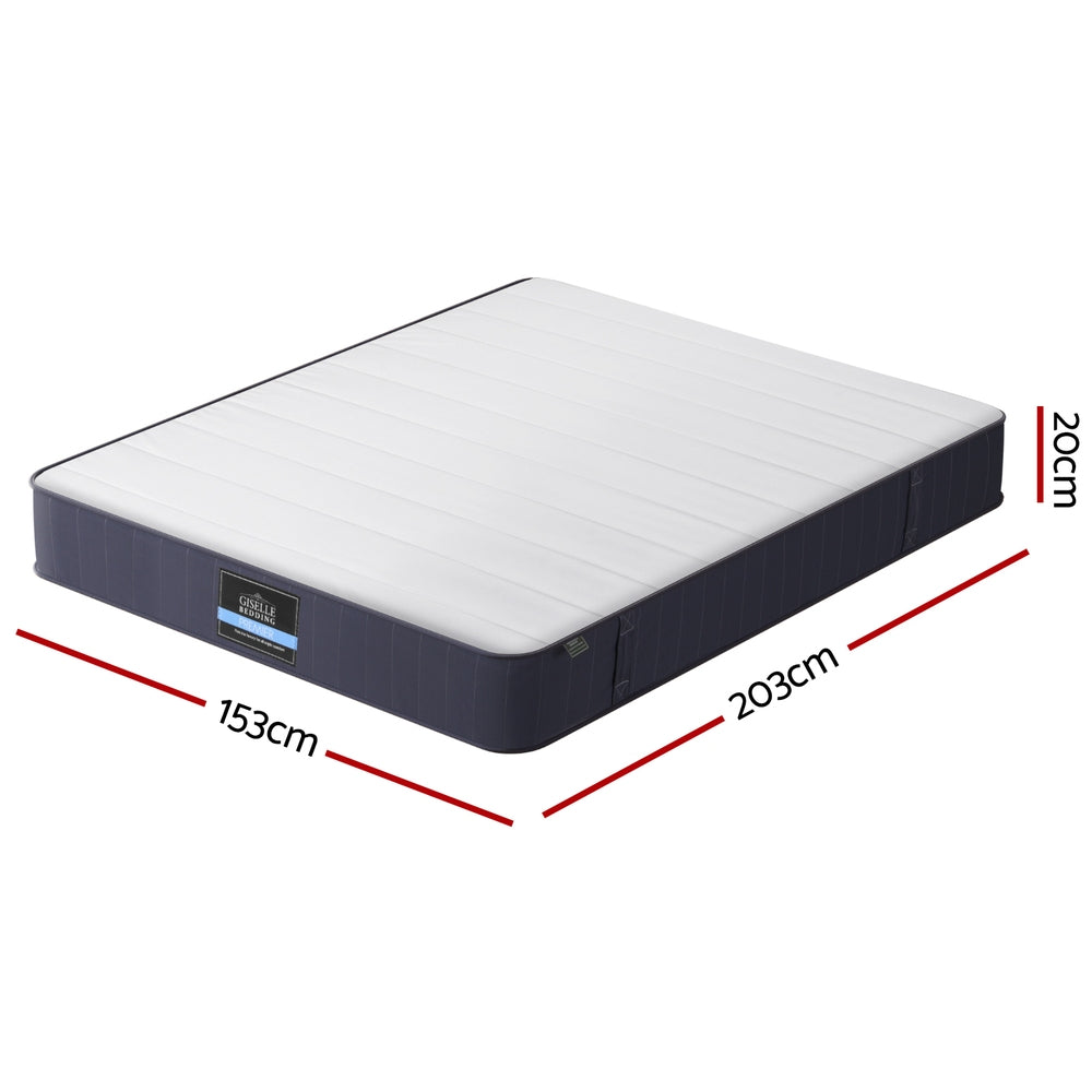 20cm Giselle Mattress Queen Bed Pocket Spring Mattresses - Image 3