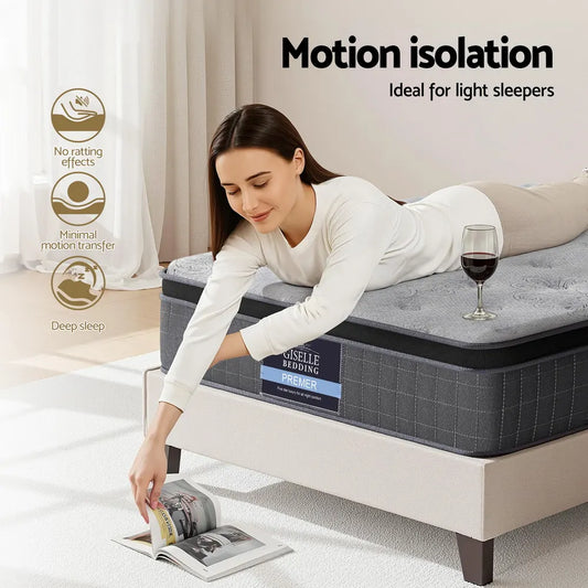26cm Giselle Mattress King Single Latex Foam Mattresses - Image 7