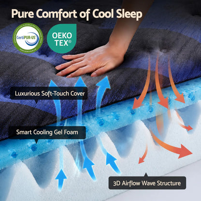 Giselle 34cm Double Hybrid Mattress with Cooling Gel Memory Foam and Edge Support - Image 4