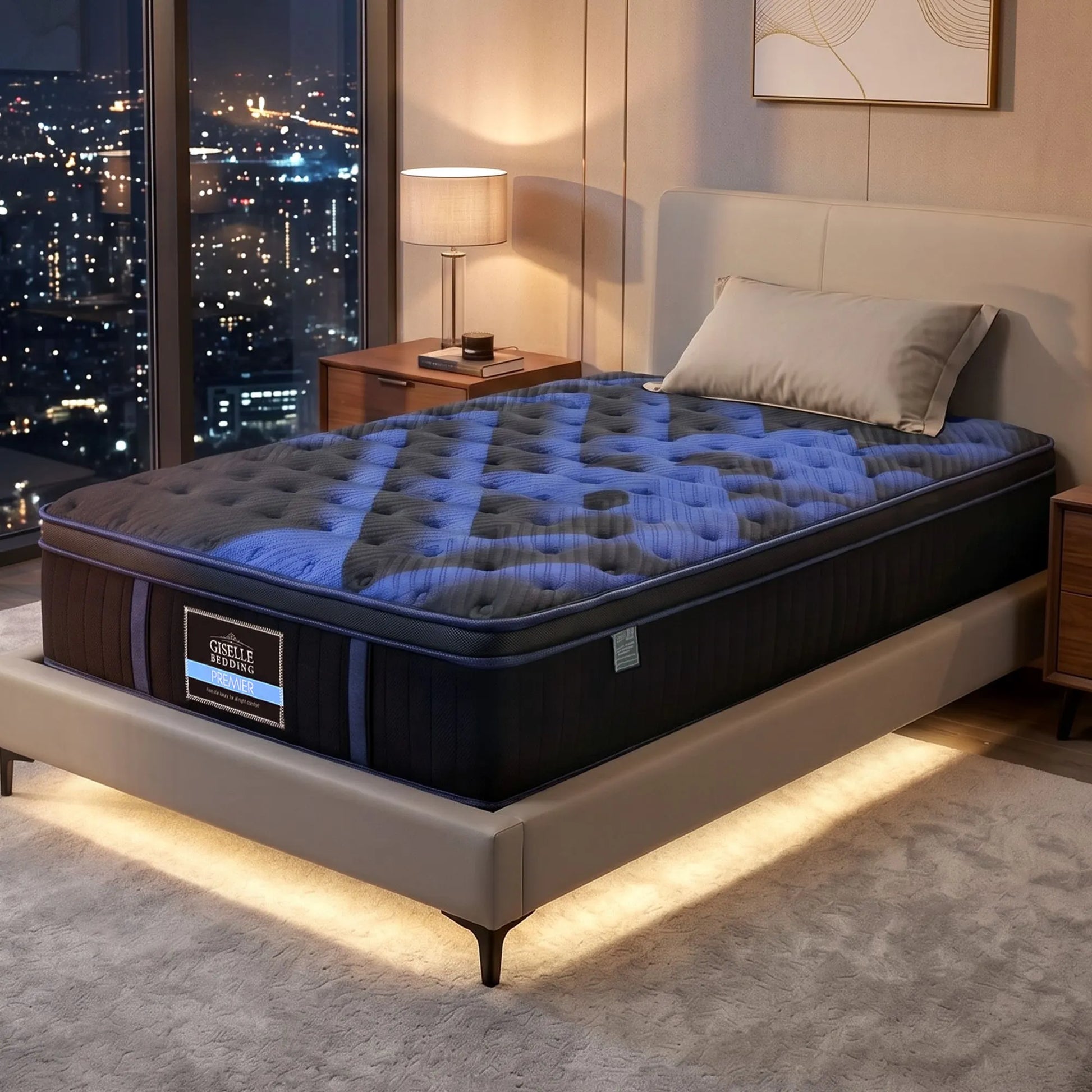 Giselle 34cm Single Hybrid Mattress with Cooling Gel Memory Foam and Edge Support - Image 8