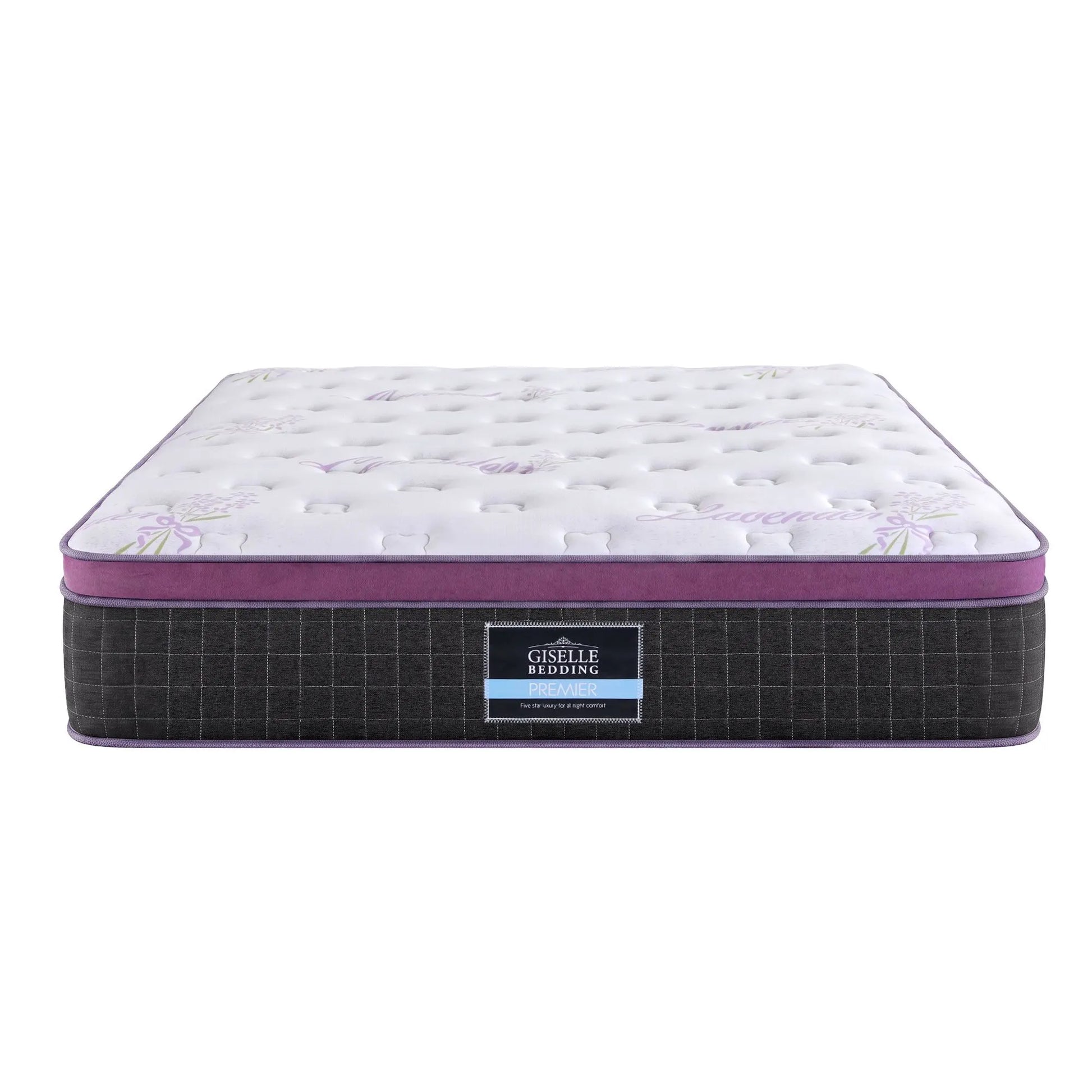 Giselle Double Euro Top Mattress Firm Pocket Spring Edge Support - Image 9