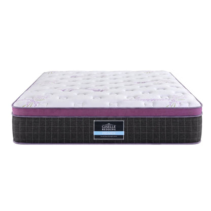 Giselle Double Euro Top Mattress Firm Pocket Spring Edge Support - Image 9