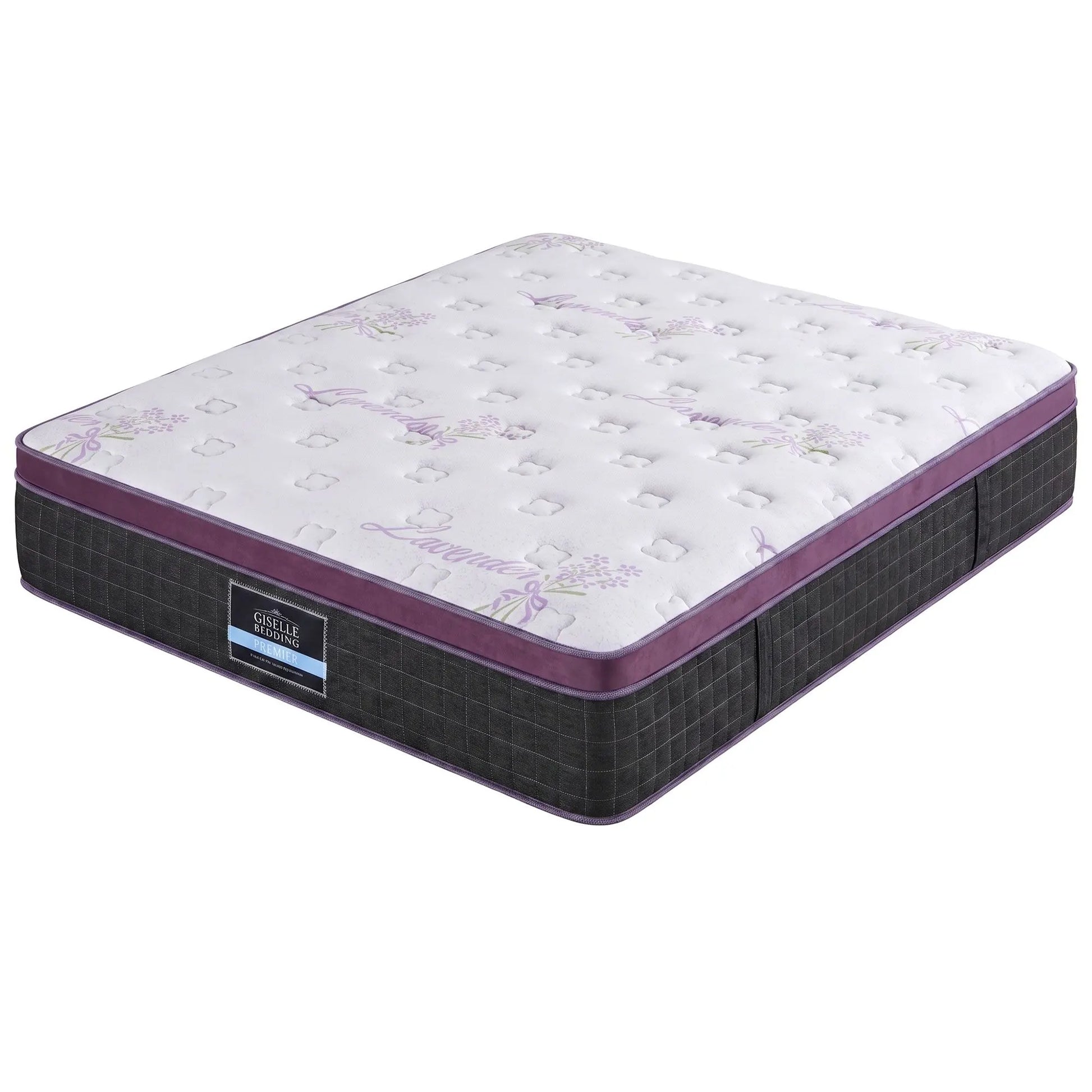 Giselle King Euro Top Mattress Firm Pocket Spring Edge Support - Image 9