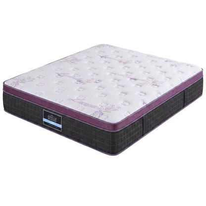 Giselle King Euro Top Mattress Firm Pocket Spring Edge Support - Image 9