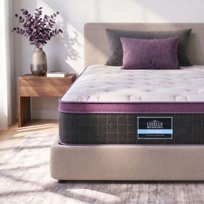 Giselle Single Euro Top Mattress Firm Pocket Spring Edge Support - Image 8