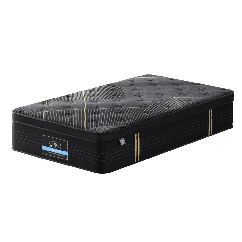 35cm Giselle Mattress King Single Bed Bamboo Pocket Firm Foam - Image 4