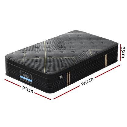 35cm Giselle Mattress Single Bed Bamboo Pocket Firm Foam - Image 3
