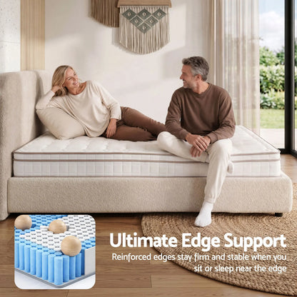 Giselle 20cm Firm King Mattress Pocket Spring for Bedroom or Guest Room - Image 9