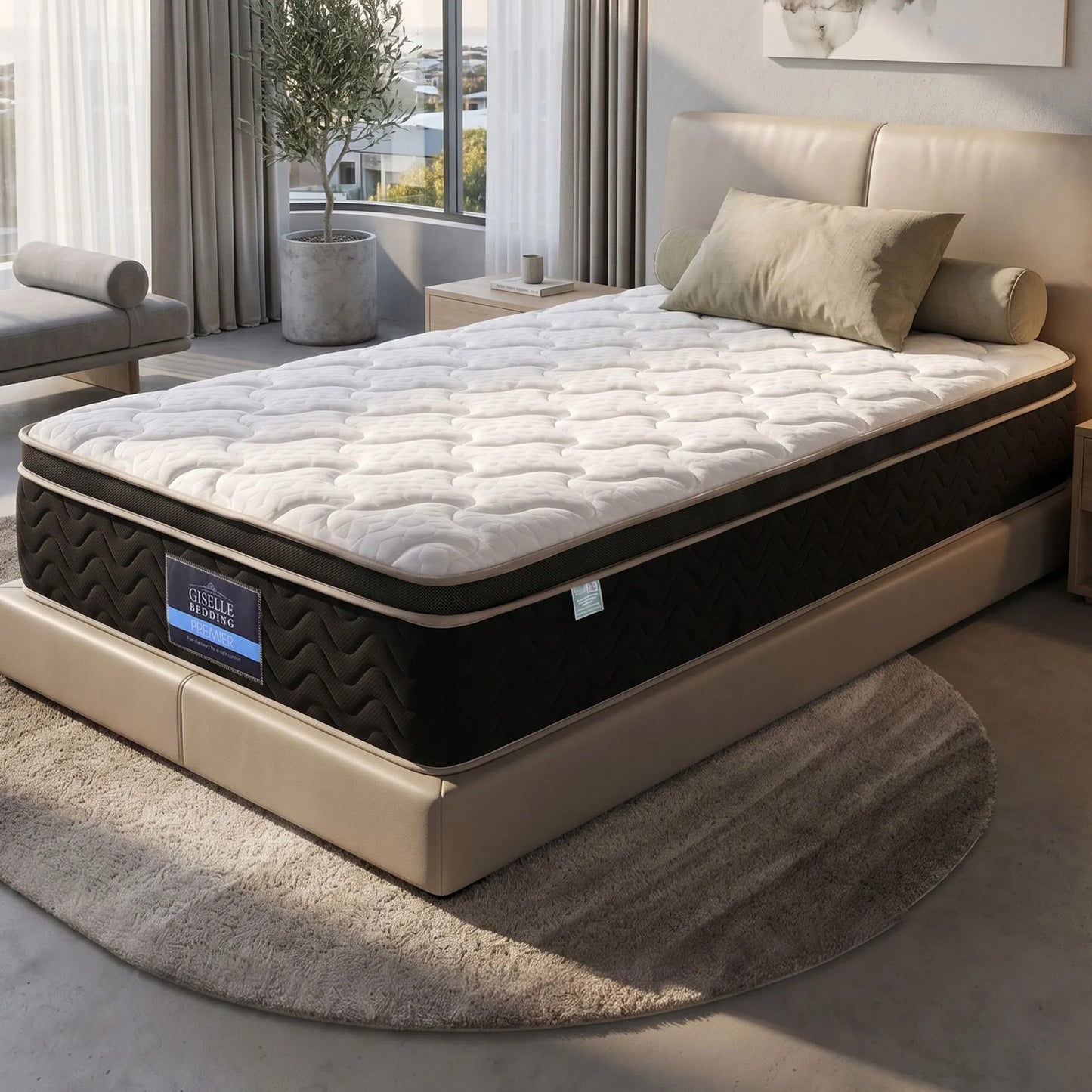Giselle 35cm King Single Mattress Firm with Copper Memory Foam and Edge Support - Image 8
