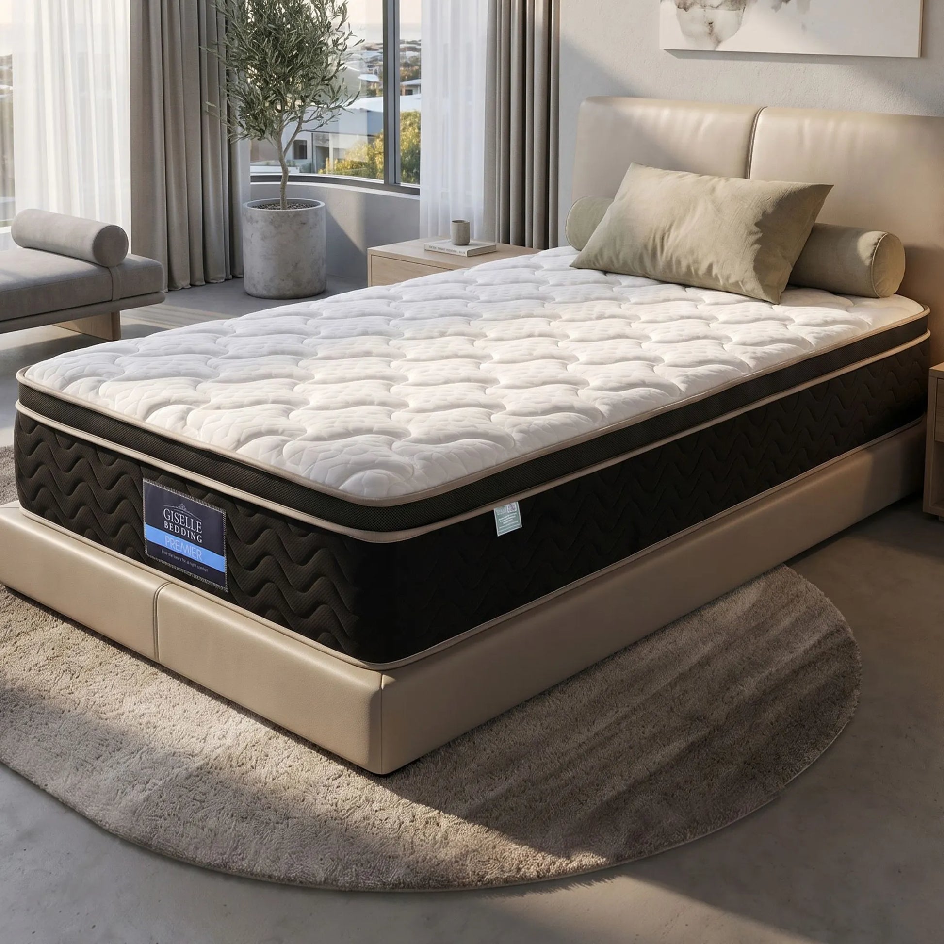 Giselle 35cm King Single Mattress Firm with Copper Memory Foam and Edge Support - Image 8