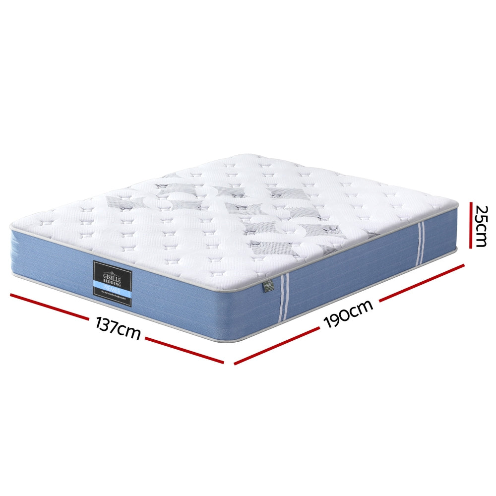 25cm Giselle Mattress Double Bed Pocket Spring Mattresses - Image 3