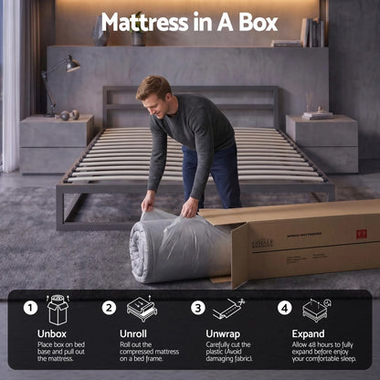 Giselle 30cm Double Mattress with Edge Support and 5-Zone Comfort - Image 7