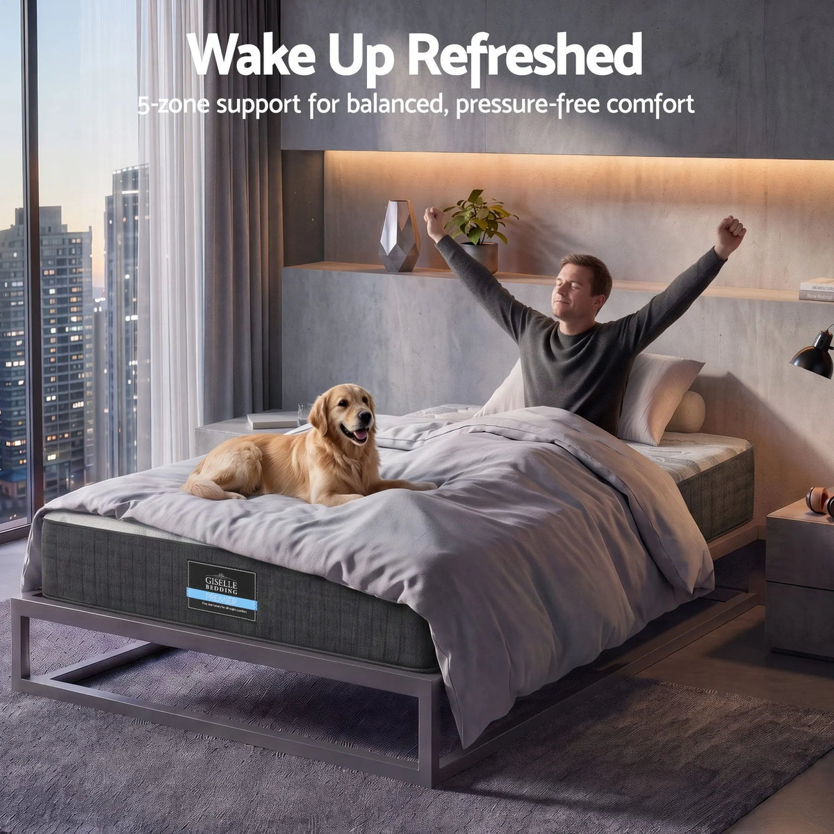 Giselle 30cm King Single Mattress with Edge Support and 5-Zone Comfort - Image 5