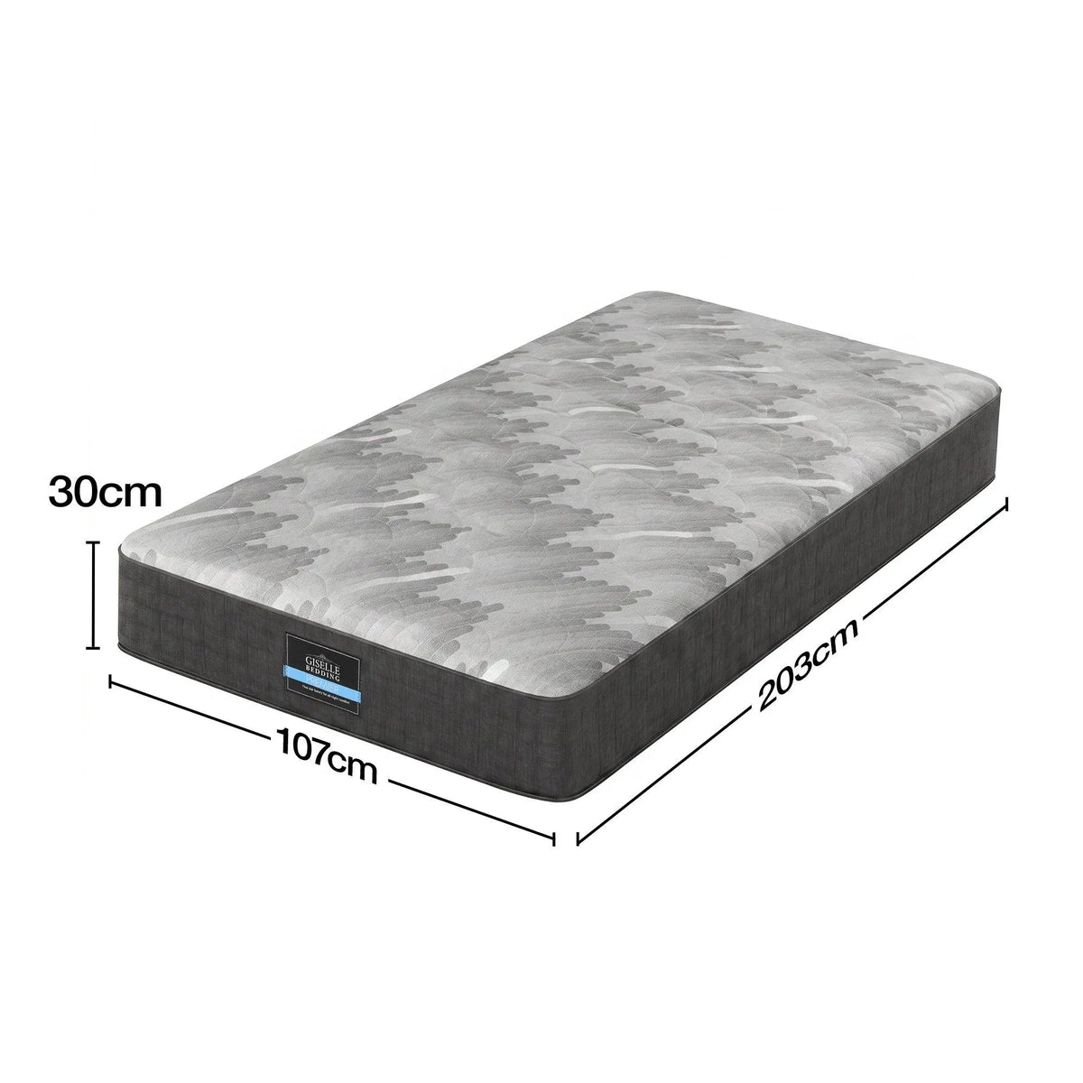Giselle 30cm King Single Mattress with Edge Support and 5-Zone Comfort - Image 9