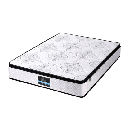 Giselle Bedding King Mattress 30cm Pocket Spring Euro Top Medium Firm Foam - Image 2