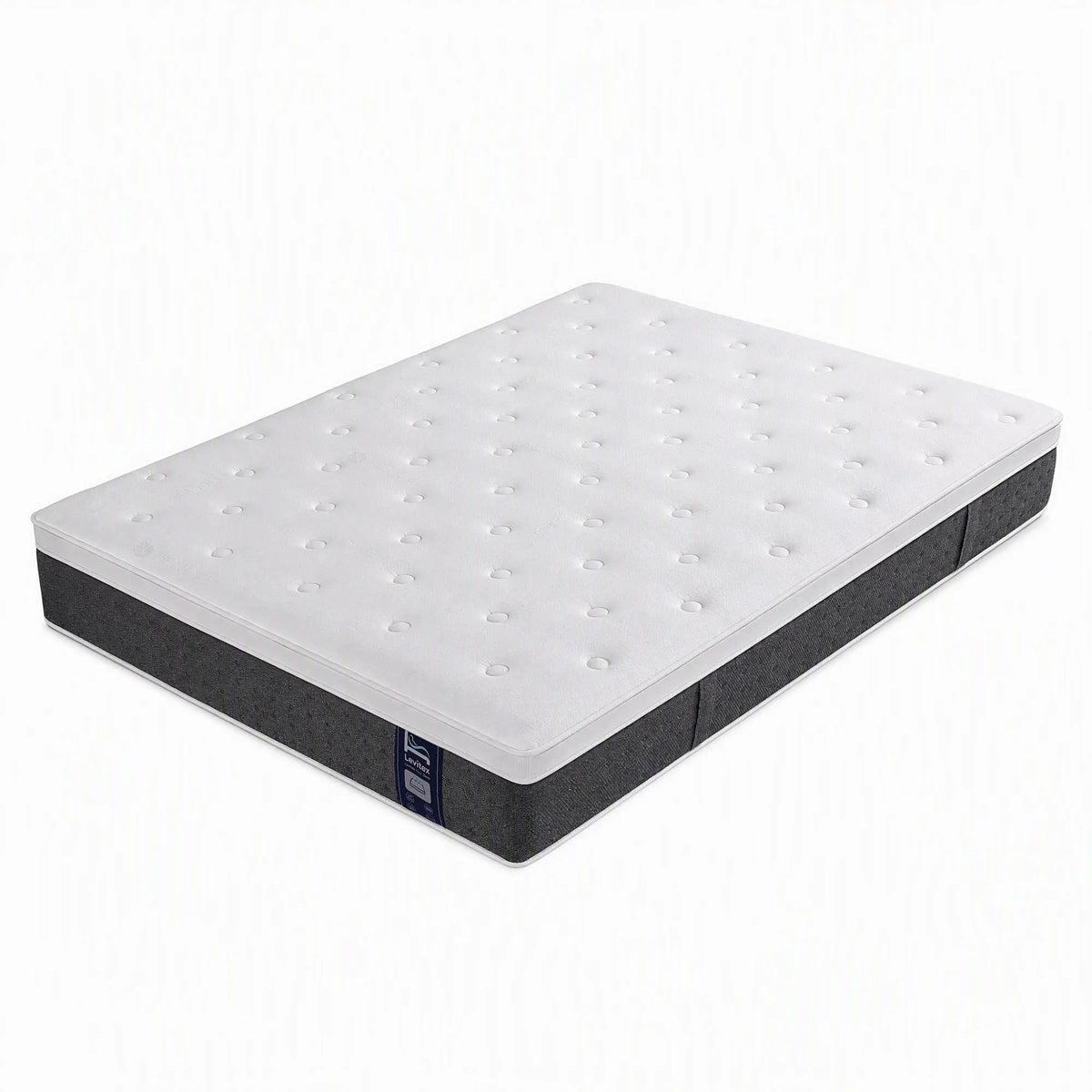 Levitex Queen Mattress Lumbar Support, 5-Zone Pocket Springs & 2-Row Hardened Edges for Deep Sleep, Cooling Gel Memory & Egg-Crate Foam - Image 3