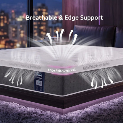 Levitex Single Mattress Lumbar Support 5-Zone Individual Pocket Spring 30CM - Image 8