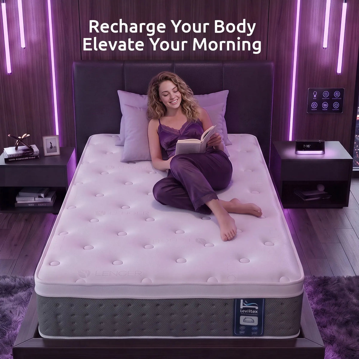 Levitex Single Mattress Lumbar Support 5-Zone Individual Pocket Spring 30CM - Image 9