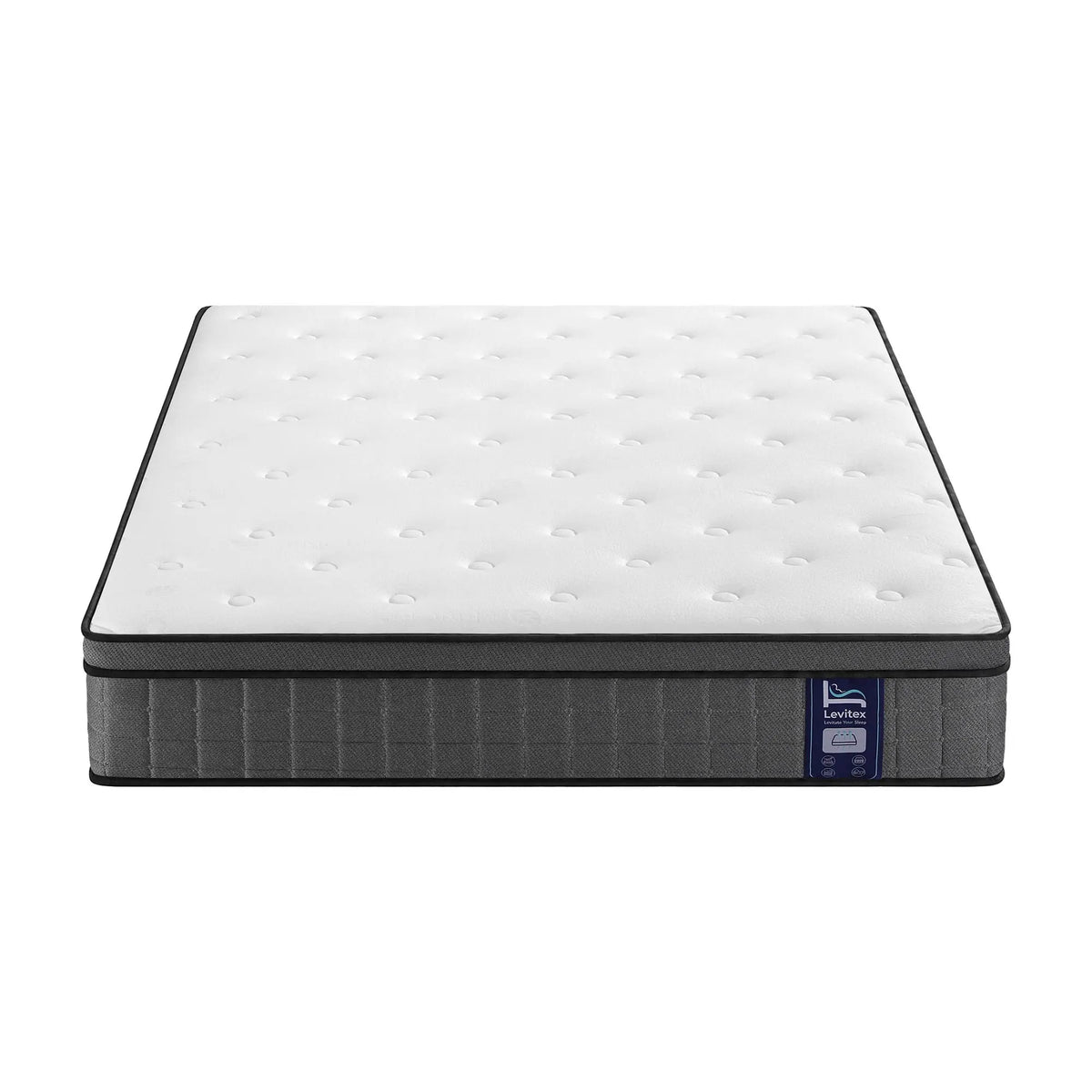 Levitex King Mattress 2 Rows Edge Support for Deep Sleep 5-Zone Ergonomic Pocket Spring Breathable Corrugated Sponge Medium Firm 30CM - Image 3