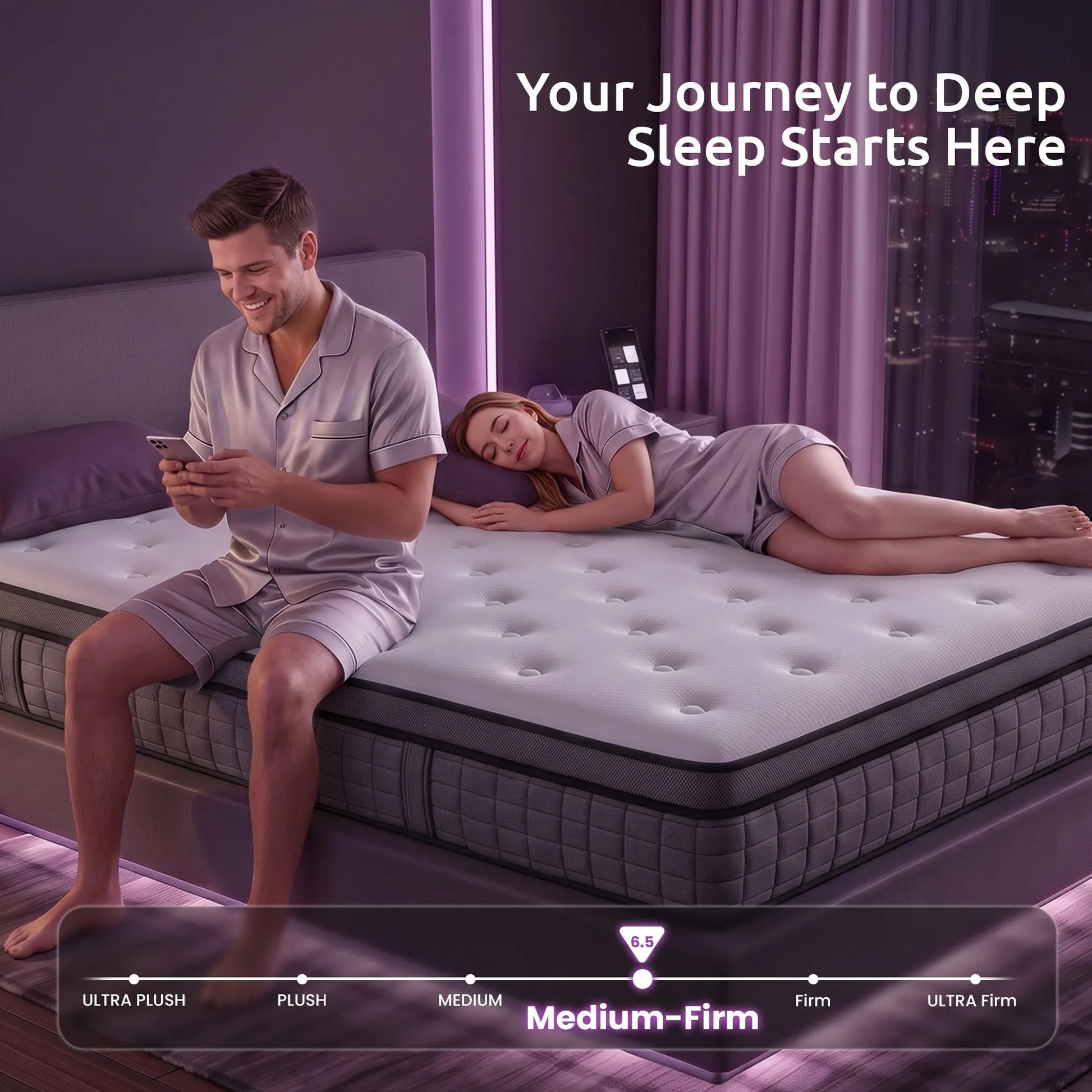 Levitex Queen Mattress 2 Rows Edge Support for Deep Sleep 5-Zone Ergonomic Pocket Spring Breathable Corrugated Sponge Medium Firm 30CM - Image 4