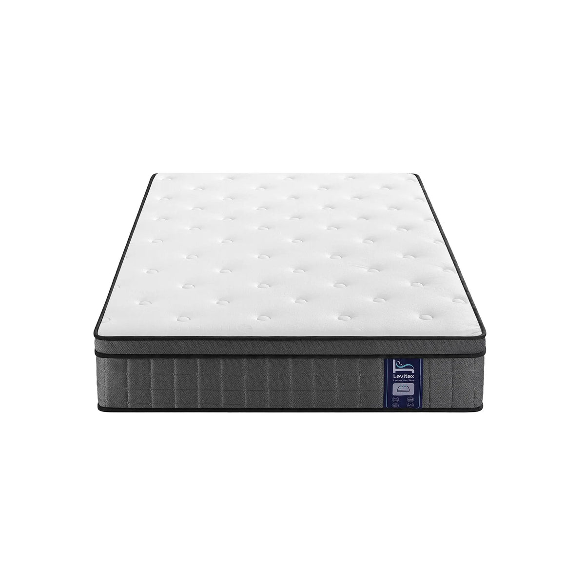 Levitex Single Mattress 2 Rows Edge Support for Deep Sleep 5-Zone Ergonomic Pocket Spring Breathable Corrugated Sponge Medium Firm 30CM - Image 3