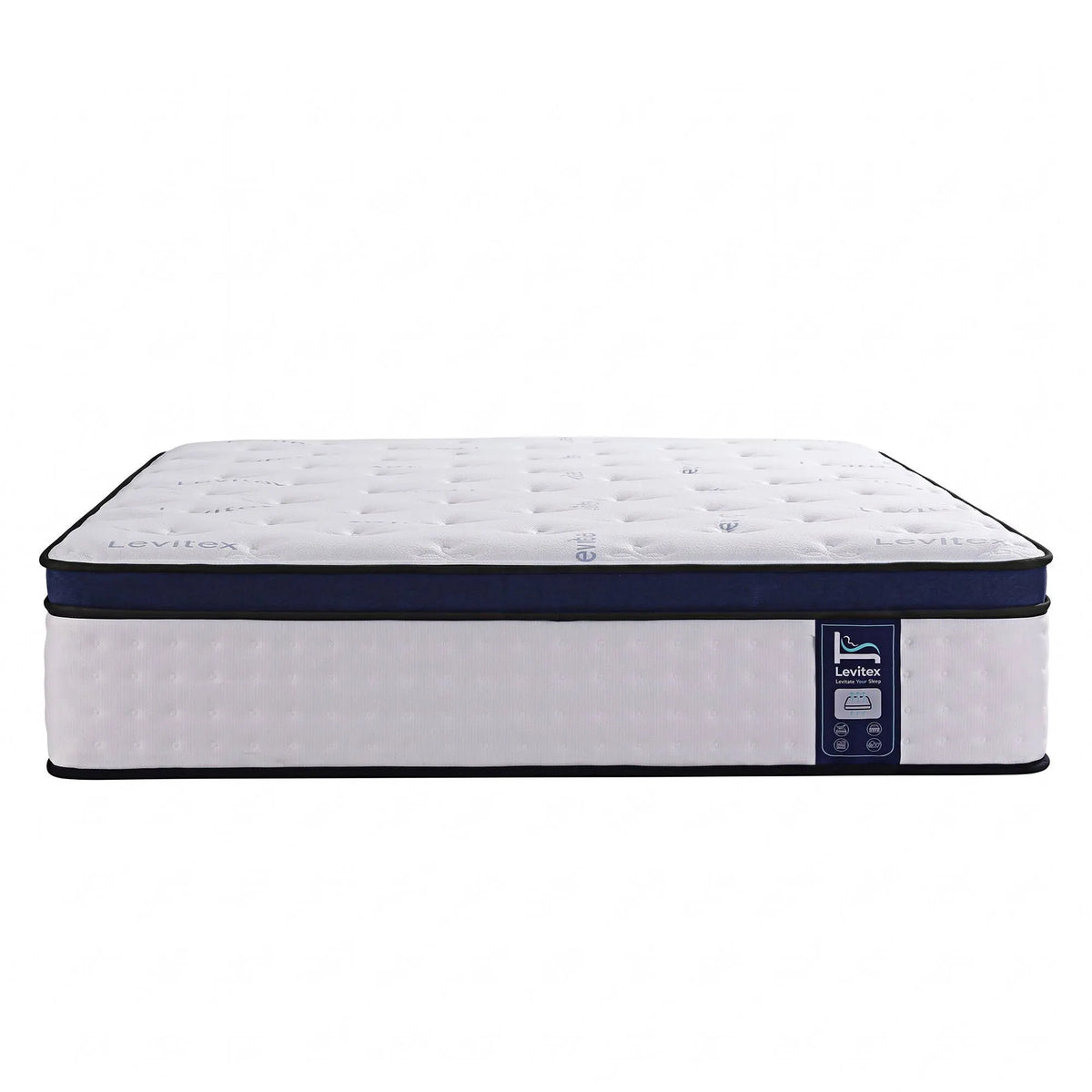 Levitex 35CM King Mattresses Gel Memory Foam and 7-Zone Ergonomic Pocket Spring, Anti-Roll Dual-Row Edge, Undisturbed Deep Sleep For Restless Couples, Triple Cooling System