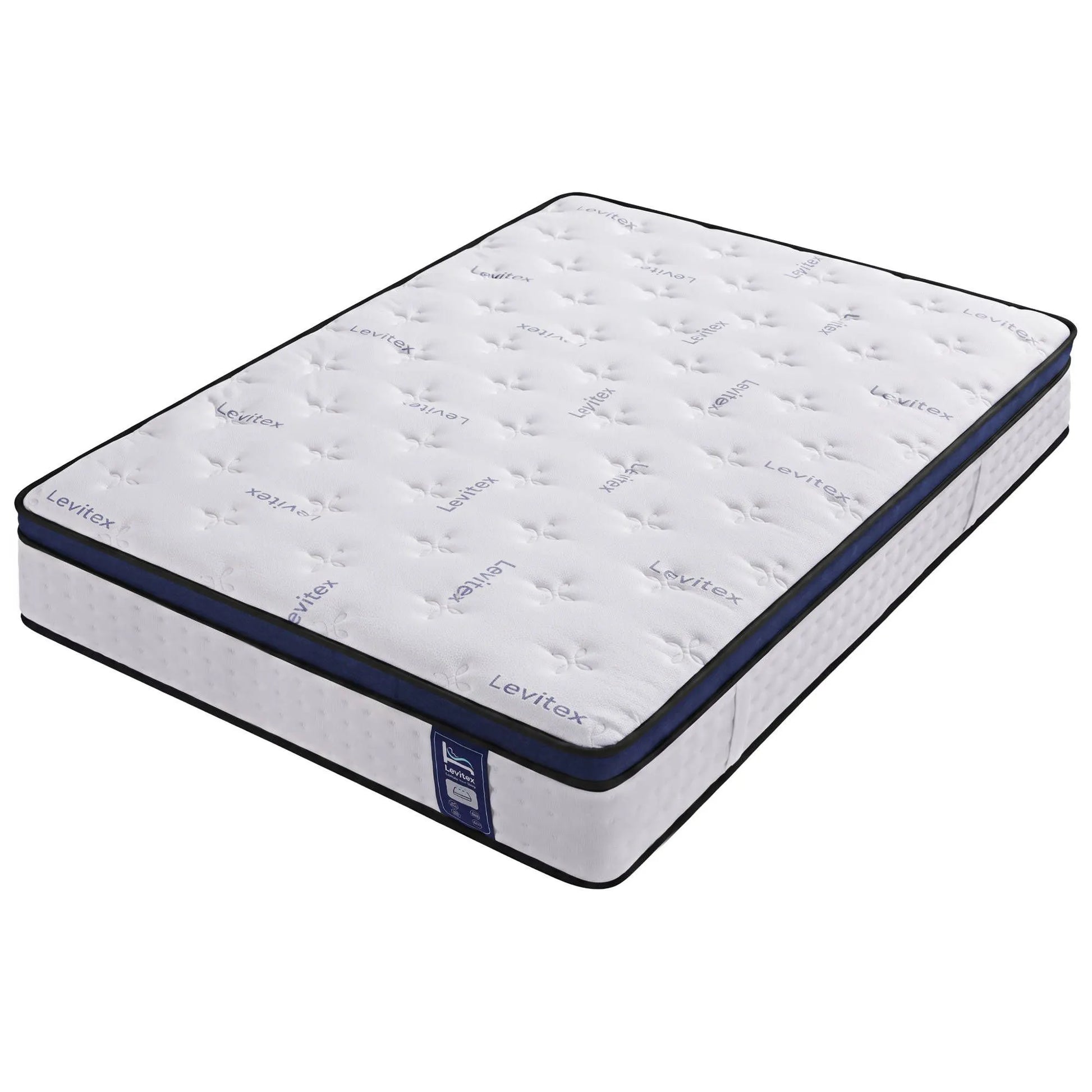 Levitex 35CM Queen Mattresses Gel Memory Foam and 7-Zone Ergonomic Pocket Spring, Anti-Roll Dual-Row Edge, Undisturbed Deep Sleep For Restless Couples, Triple Cooling System - Image 3