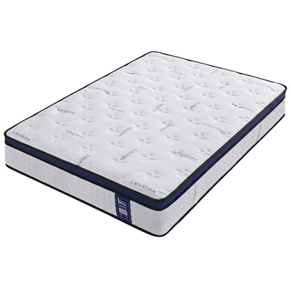 Levitex 35CM Queen Mattresses Gel Memory Foam and 7-Zone Ergonomic Pocket Spring, Anti-Roll Dual-Row Edge, Undisturbed Deep Sleep For Restless Couples, Triple Cooling System - Image 3