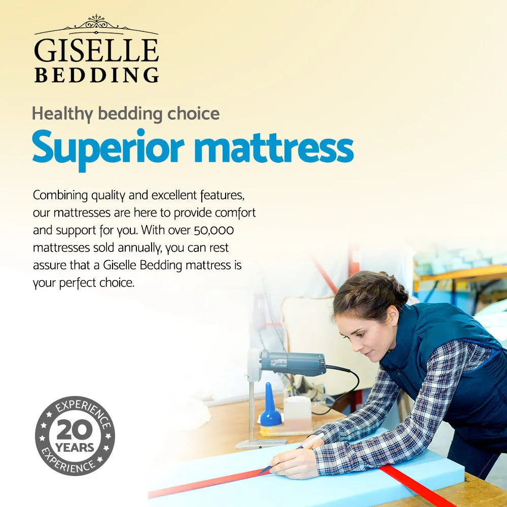 Giselle Bedding 24cm Mattress Super Firm Double - Image 6