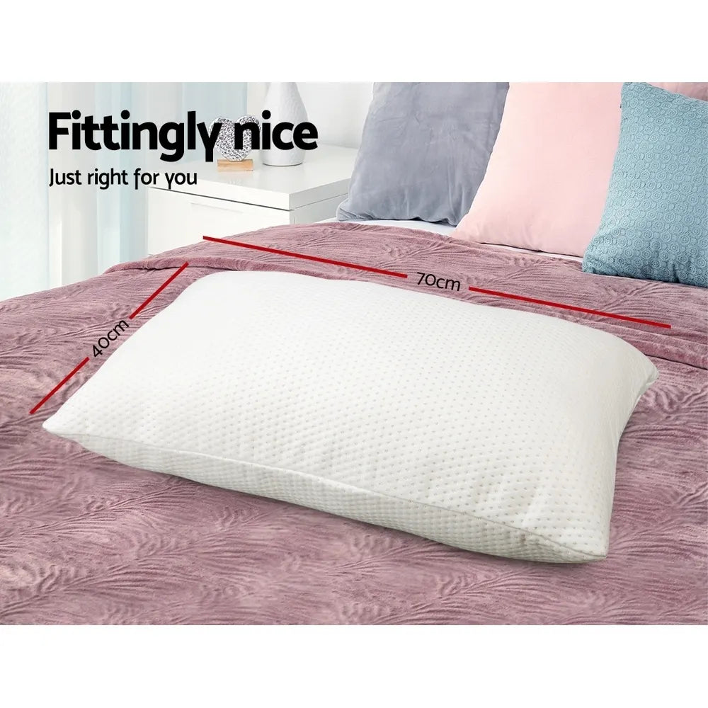 Giselle Bedding Memory Foam Pillow 13cm Thick Twin Pack - Image 2