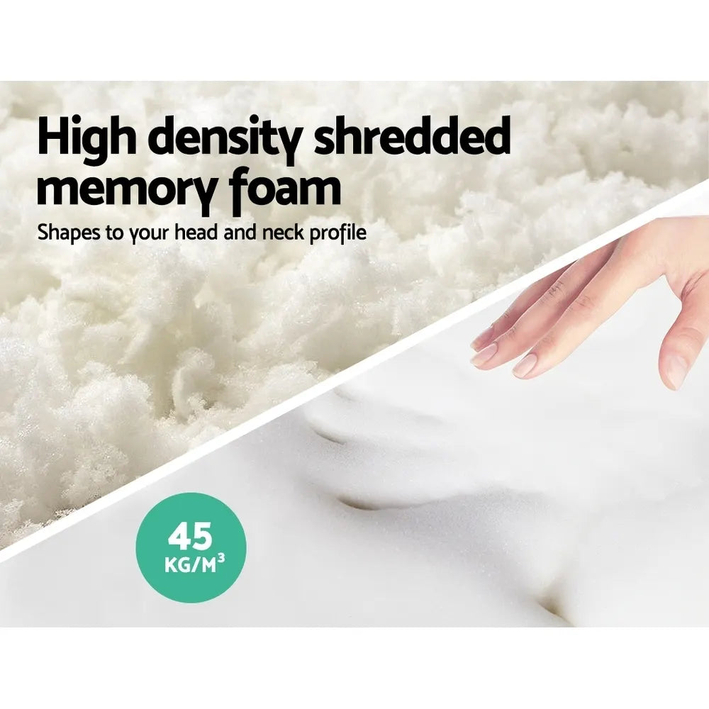 Giselle Bedding Memory Foam Pillow 13cm Thick Twin Pack - Image 4