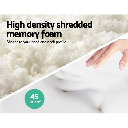 Giselle Bedding Memory Foam Pillow 13cm Thick Twin Pack - Image 4