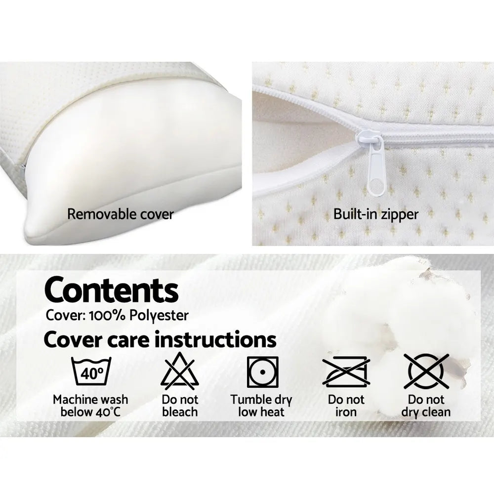 Giselle Bedding Memory Foam Pillow 13cm Thick Twin Pack - Image 5
