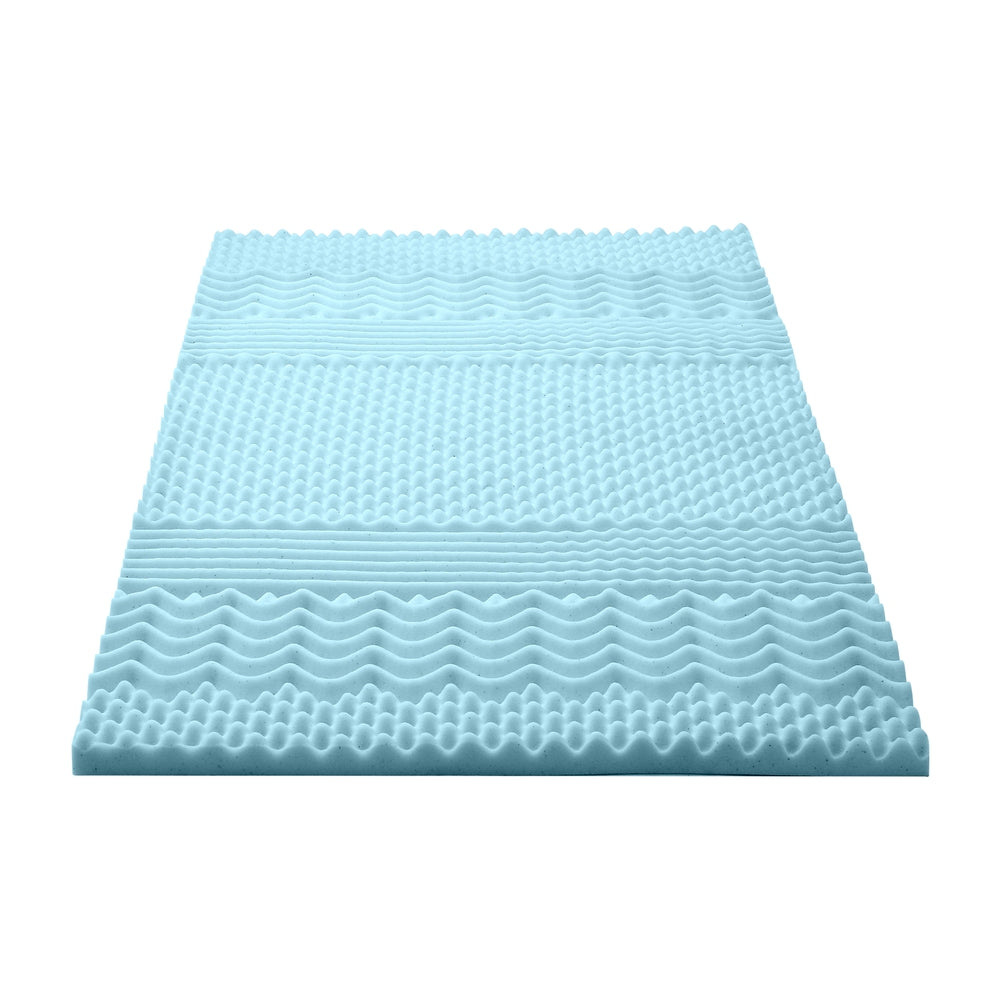 Giselle Bedding 5cm Memory Foam Mattress Topper 7-Zone King Single - Image 3