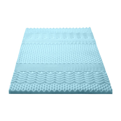 Giselle Bedding 5cm Memory Foam Mattress Topper 7-Zone King Single - Image 3